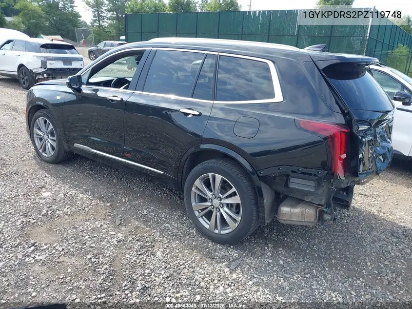2023 Cadillac Xt6 Awd Premium Luxury VIN: 1GYKPDRS2PZ119748 Lot: 45563045