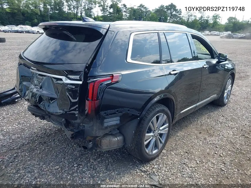 2023 Cadillac Xt6 Awd Premium Luxury VIN: 1GYKPDRS2PZ119748 Lot: 45563045