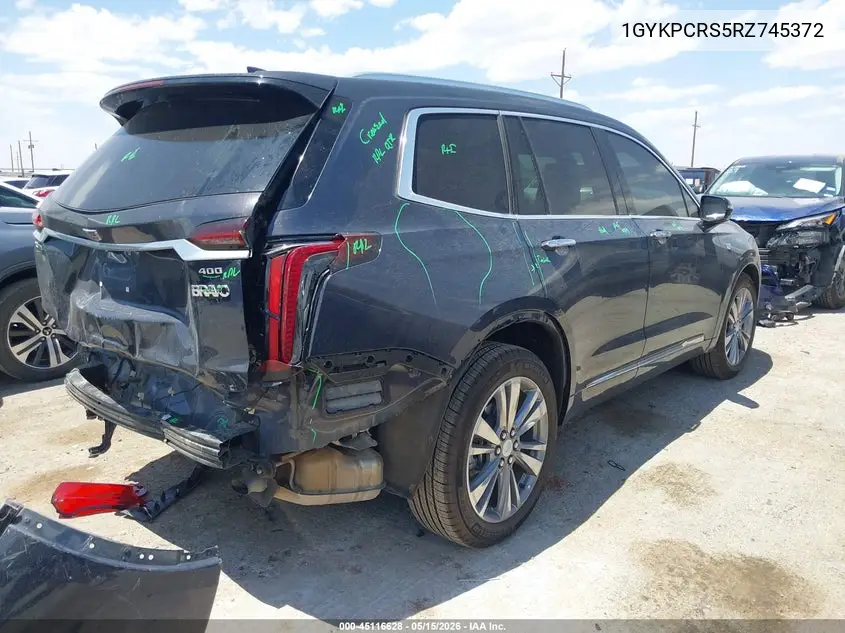 2024 Cadillac Xt6 Fwd Premium Luxury VIN: 1GYKPCRS5RZ745372 Lot: 45116628