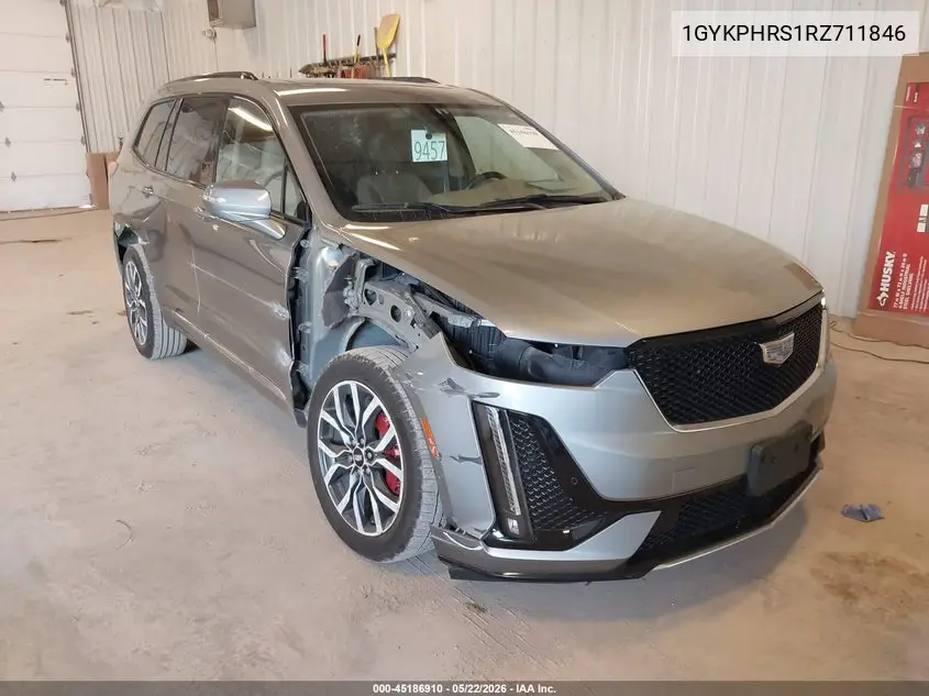 2024 Cadillac Xt6 Sport VIN: 1GYKPHRS1RZ711846 Lot: 45186910