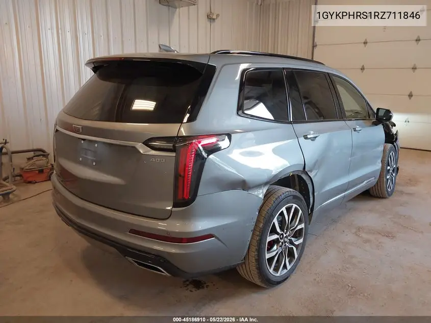 2024 Cadillac Xt6 Sport VIN: 1GYKPHRS1RZ711846 Lot: 45186910