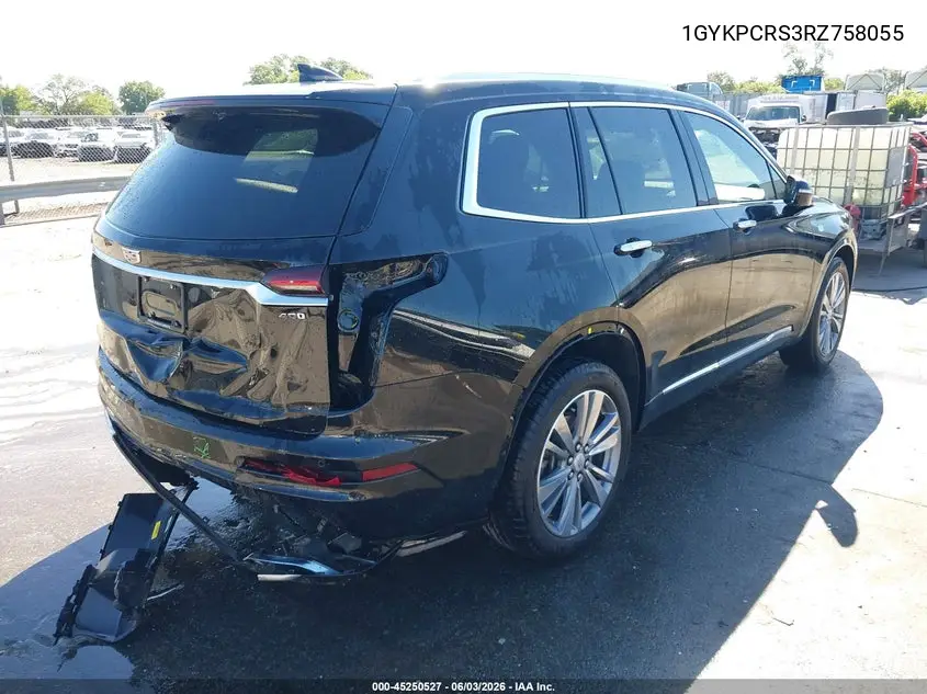 2024 Cadillac Xt6 Fwd Premium Luxury VIN: 1GYKPCRS3RZ758055 Lot: 45250527