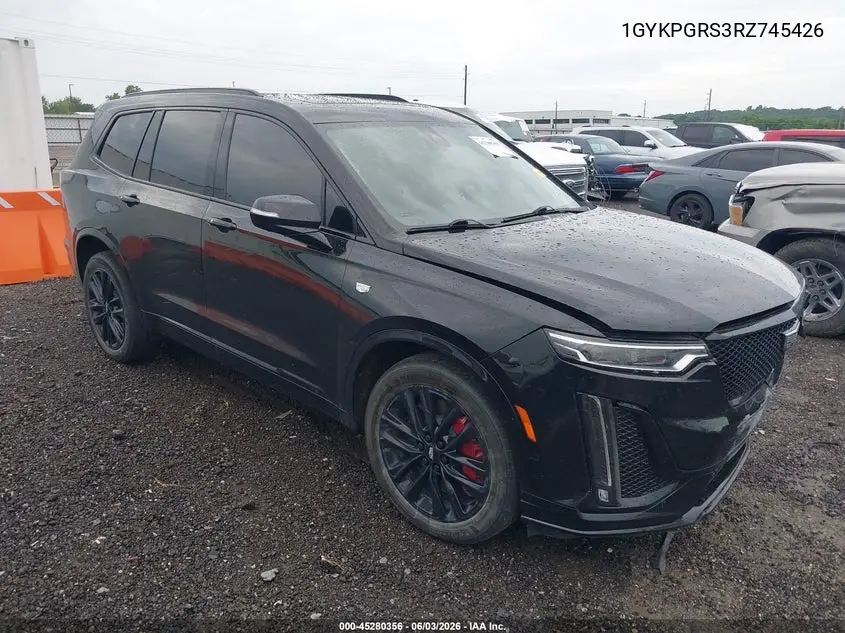 2024 Cadillac Xt6 Awd Sport VIN: 1GYKPGRS3RZ745426 Lot: 45280356
