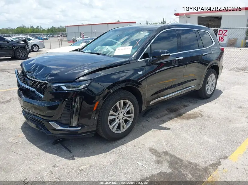 2024 Cadillac Xt6 Fwd Luxury VIN: 1GYKPAR47RZ700276 Lot: 45314845