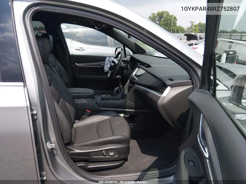 2024 Cadillac Xt6 Fwd Luxury VIN: 1GYKPAR48RZ752807 Lot: 45389715