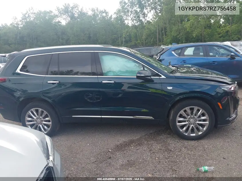 2024 Cadillac Xt6 Awd Premium Luxury VIN: 1GYKPDRS7RZ756458 Lot: 45549998