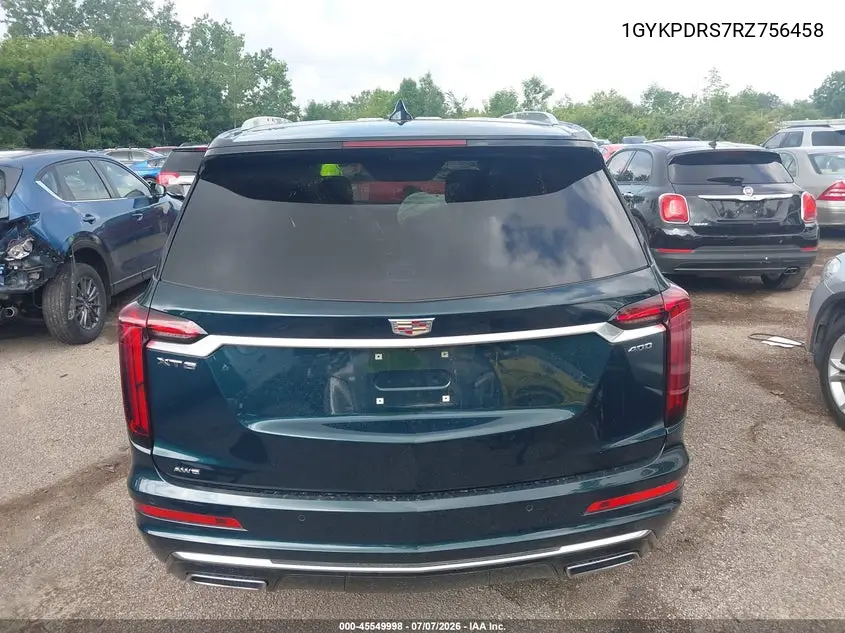 2024 Cadillac Xt6 Awd Premium Luxury VIN: 1GYKPDRS7RZ756458 Lot: 45549998