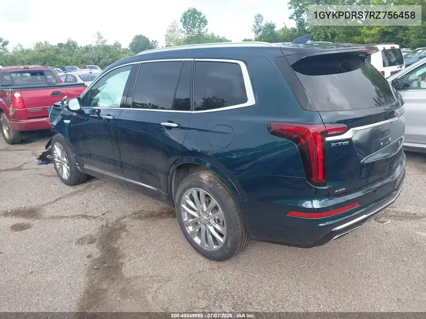 2024 Cadillac Xt6 Awd Premium Luxury VIN: 1GYKPDRS7RZ756458 Lot: 45549998