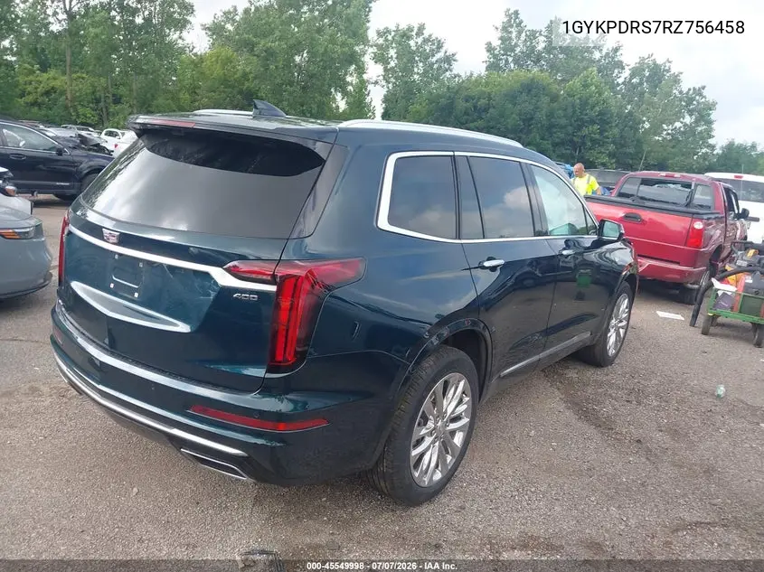 2024 Cadillac Xt6 Awd Premium Luxury VIN: 1GYKPDRS7RZ756458 Lot: 45549998