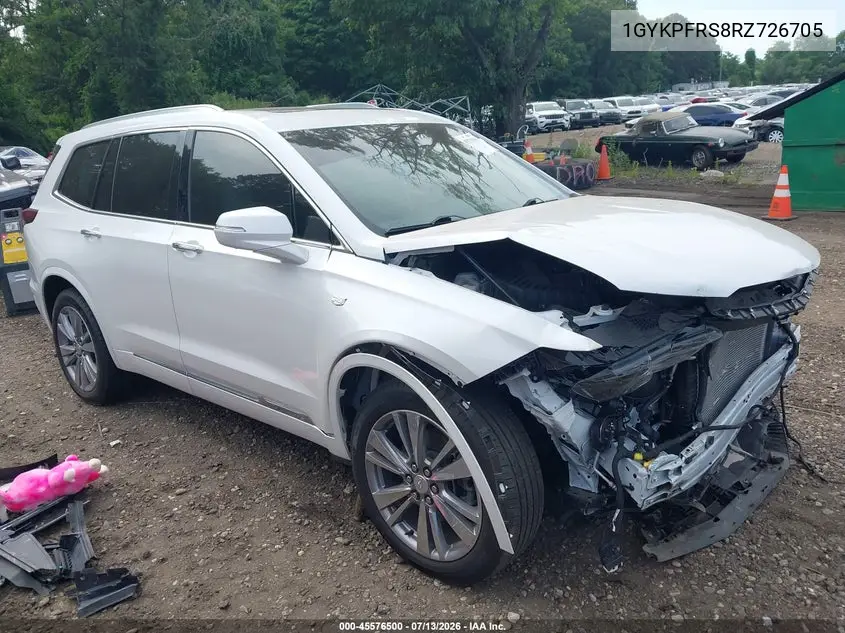 2024 Cadillac Xt6 Awd Premium Luxury VIN: 1GYKPFRS8RZ726705 Lot: 45576500