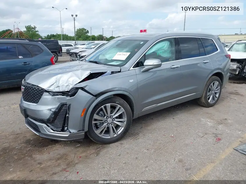 2025 Cadillac Xt6 Fwd Premium Luxury VIN: 1GYKPCRS0SZ121386 Lot: 44873565