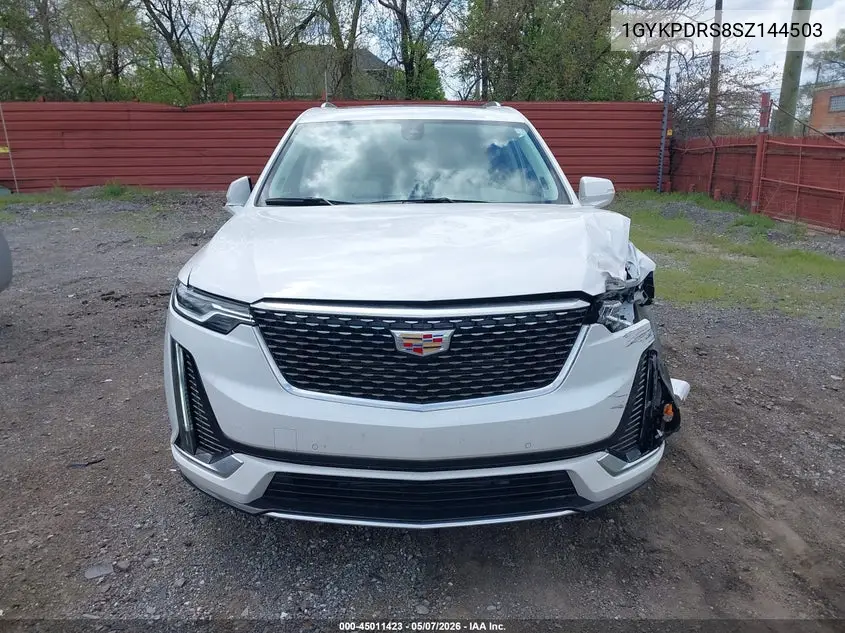 2025 Cadillac Xt6 Awd Premium Luxury VIN: 1GYKPDRS8SZ144503 Lot: 45011423