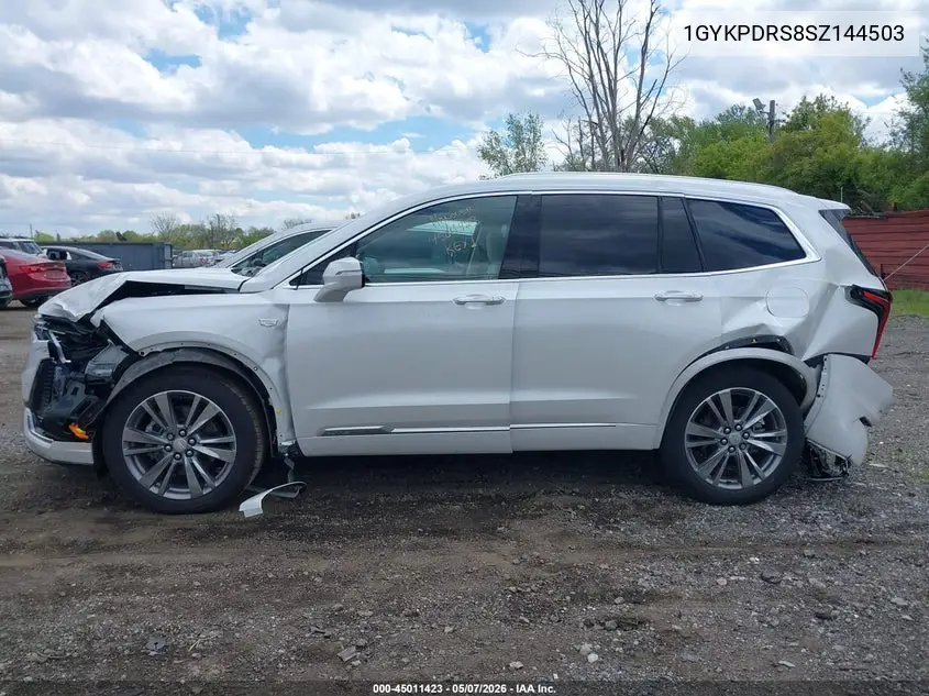 2025 Cadillac Xt6 Awd Premium Luxury VIN: 1GYKPDRS8SZ144503 Lot: 45011423