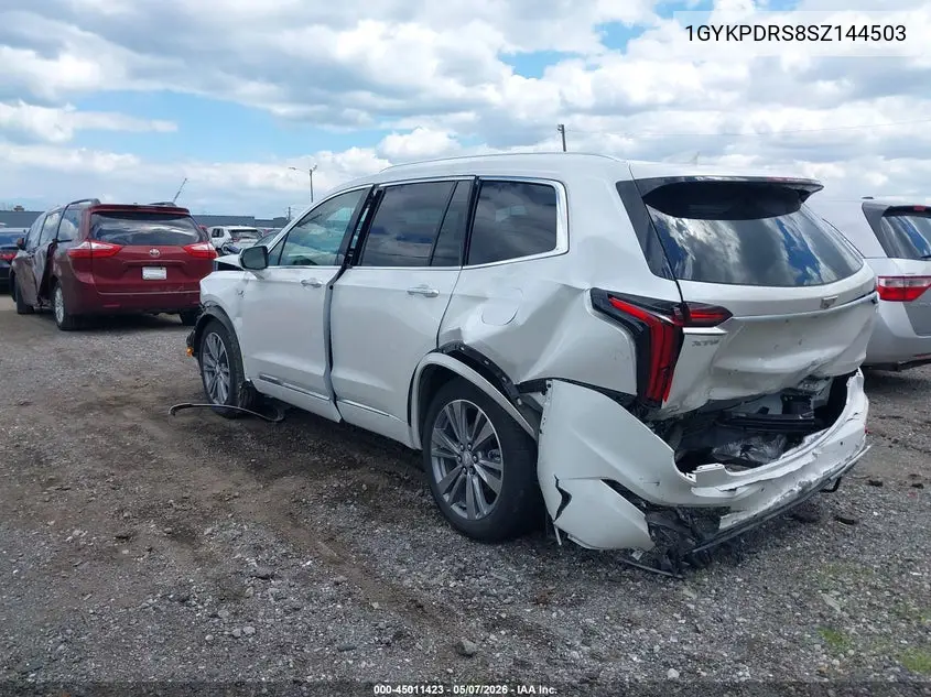 2025 Cadillac Xt6 Awd Premium Luxury VIN: 1GYKPDRS8SZ144503 Lot: 45011423