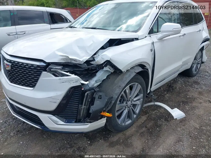 2025 Cadillac Xt6 Awd Premium Luxury VIN: 1GYKPDRS8SZ144503 Lot: 45011423