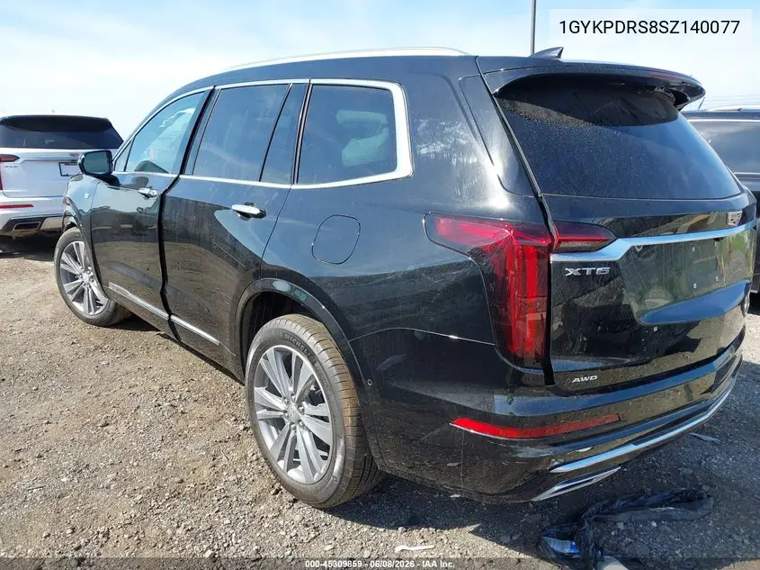 2025 Cadillac Xt6 Awd Premium Luxury VIN: 1GYKPDRS8SZ140077 Lot: 45309859