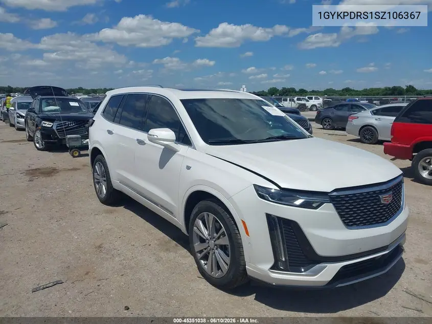 2025 Cadillac Xt6 Awd Premium Luxury VIN: 1GYKPDRS1SZ106367 Lot: 45351038