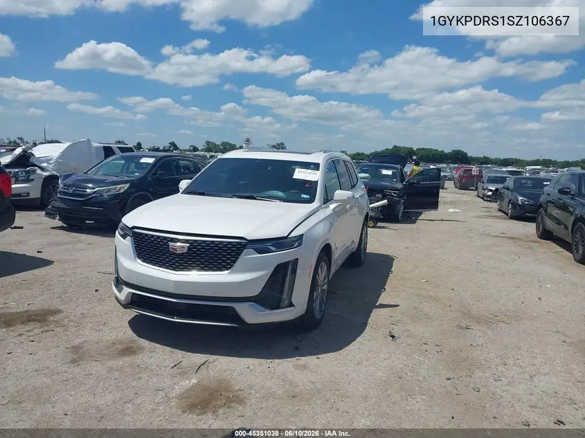 2025 Cadillac Xt6 Awd Premium Luxury VIN: 1GYKPDRS1SZ106367 Lot: 45351038