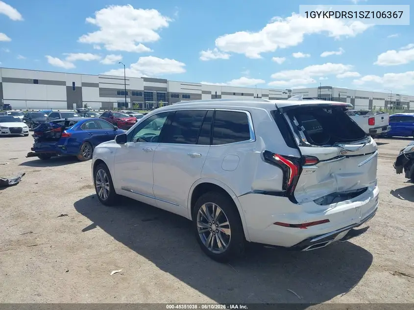 2025 Cadillac Xt6 Awd Premium Luxury VIN: 1GYKPDRS1SZ106367 Lot: 45351038