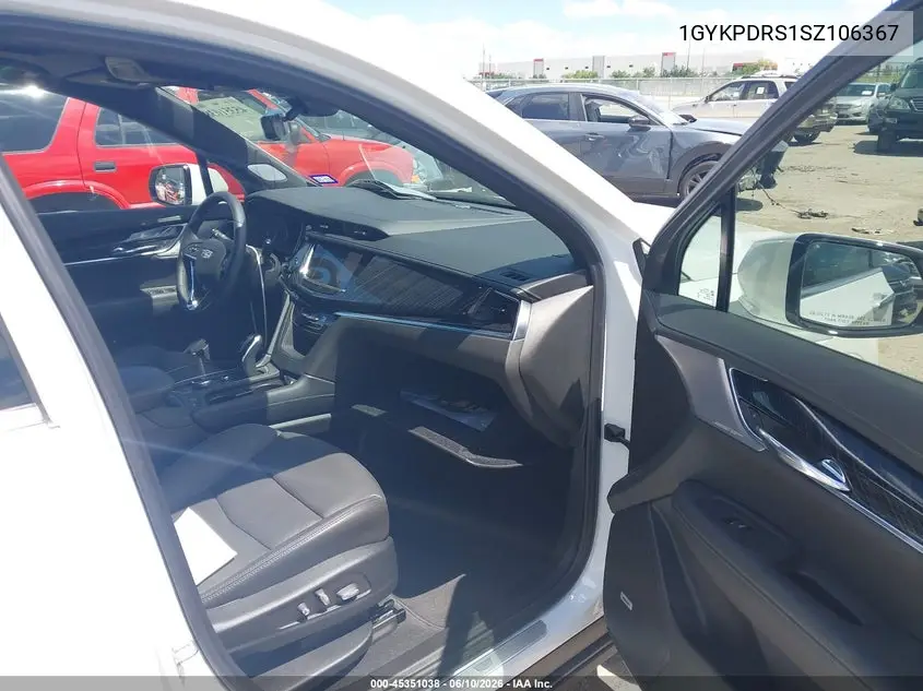 2025 Cadillac Xt6 Awd Premium Luxury VIN: 1GYKPDRS1SZ106367 Lot: 45351038