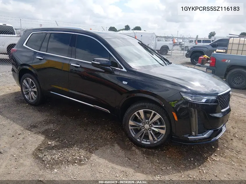 2025 Cadillac Xt6 Fwd Premium Luxury VIN: 1GYKPCRS5SZ116183 Lot: 45403475