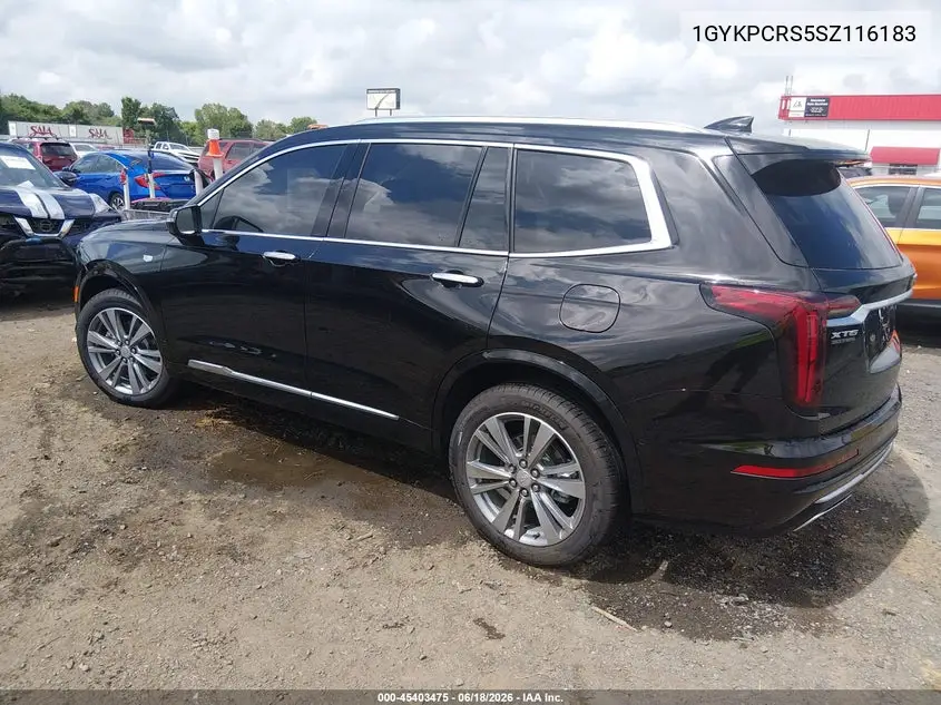 2025 Cadillac Xt6 Fwd Premium Luxury VIN: 1GYKPCRS5SZ116183 Lot: 45403475