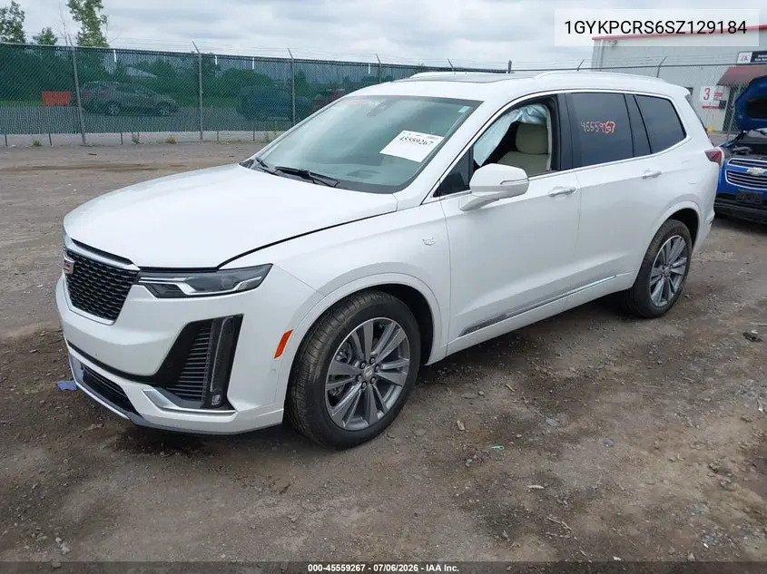 2025 Cadillac Xt6 Fwd Premium Luxury VIN: 1GYKPCRS6SZ129184 Lot: 45559267
