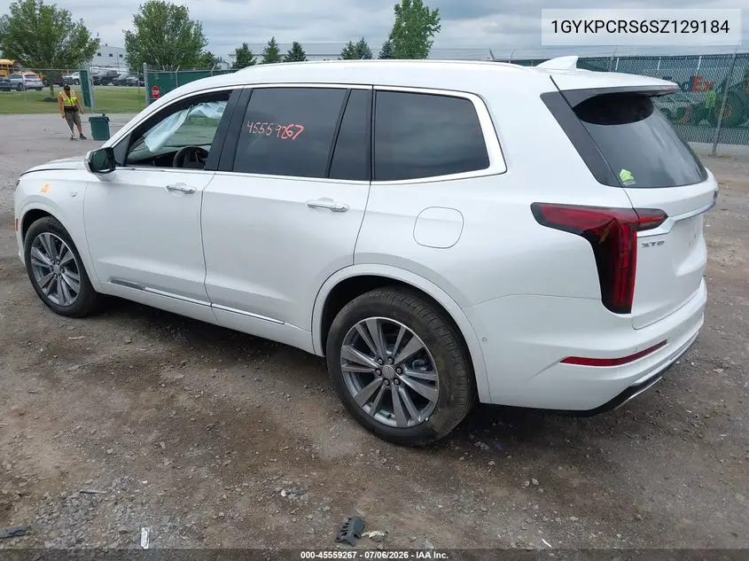 2025 Cadillac Xt6 Fwd Premium Luxury VIN: 1GYKPCRS6SZ129184 Lot: 45559267