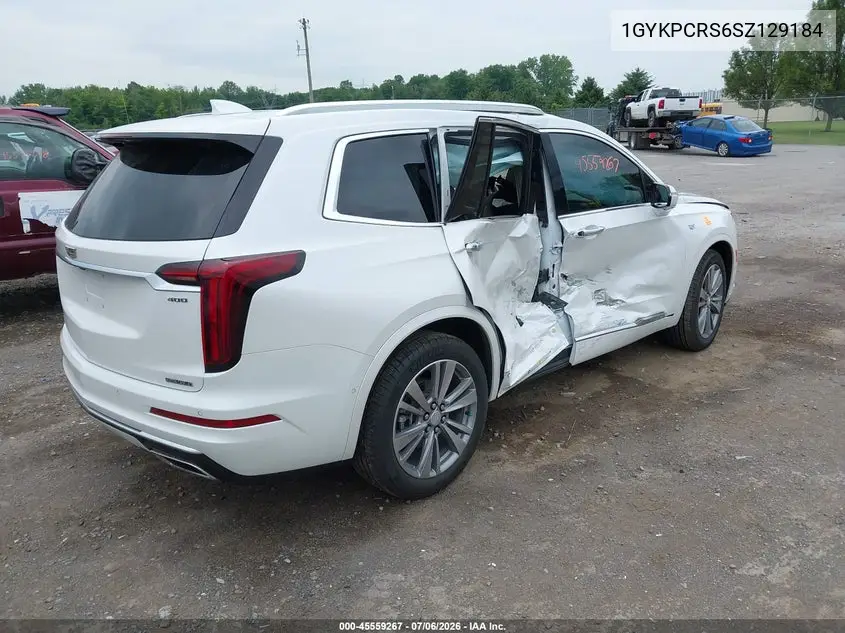 2025 Cadillac Xt6 Fwd Premium Luxury VIN: 1GYKPCRS6SZ129184 Lot: 45559267