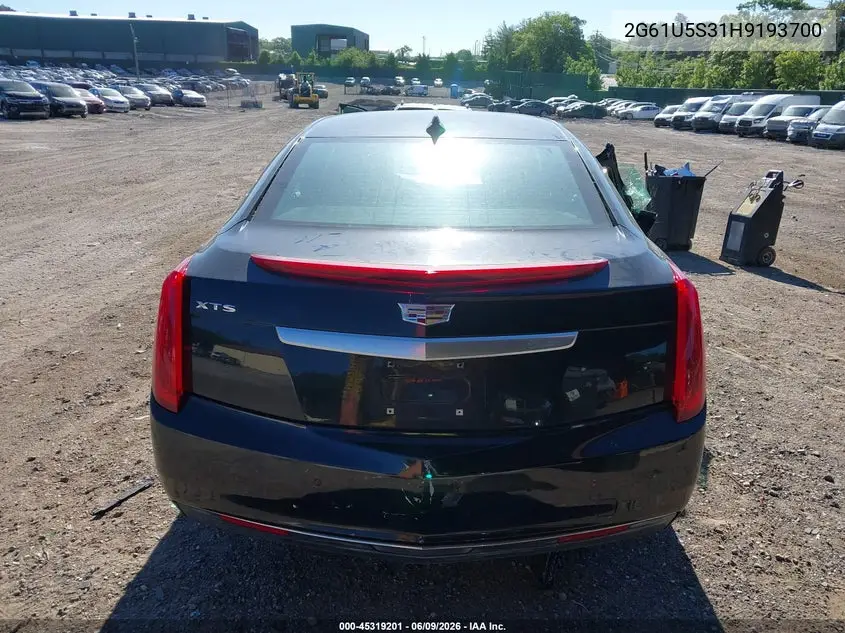 2017 Cadillac Xts W20 Livery Package VIN: 2G61U5S31H9193700 Lot: 45319201