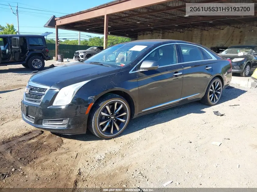 2017 Cadillac Xts W20 Livery Package VIN: 2G61U5S31H9193700 Lot: 45319201