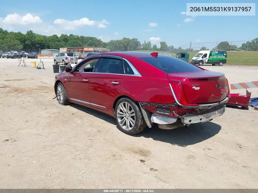 2019 Cadillac Xts Luxury VIN: 2G61M5S31K9137957 Lot: 45339717
