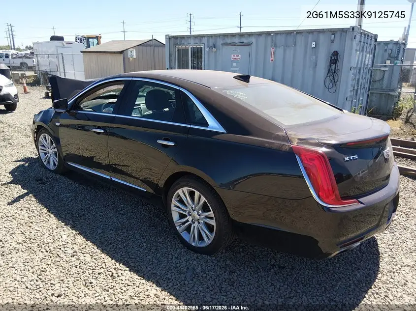2019 Cadillac Xts Luxury VIN: 2G61M5S33K9125745 Lot: 45402965