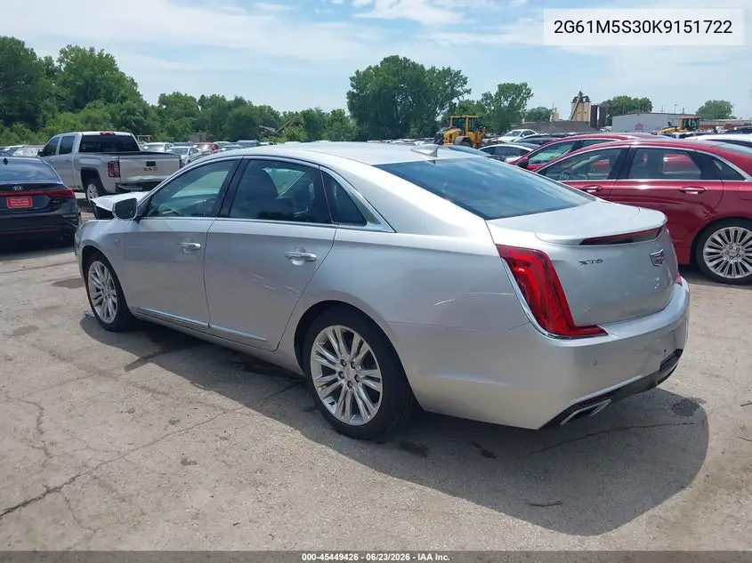 2019 Cadillac Xts Luxury VIN: 2G61M5S30K9151722 Lot: 45449426