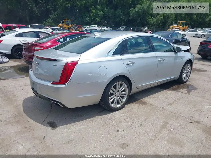 2019 Cadillac Xts Luxury VIN: 2G61M5S30K9151722 Lot: 45449426