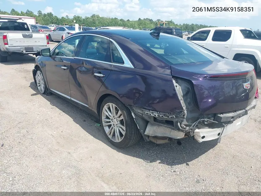 2019 Cadillac Xts Luxury VIN: 2G61M5S34K9158351 Lot: 45457325