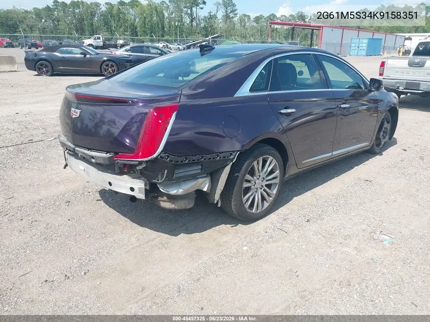 2019 Cadillac Xts Luxury VIN: 2G61M5S34K9158351 Lot: 45457325