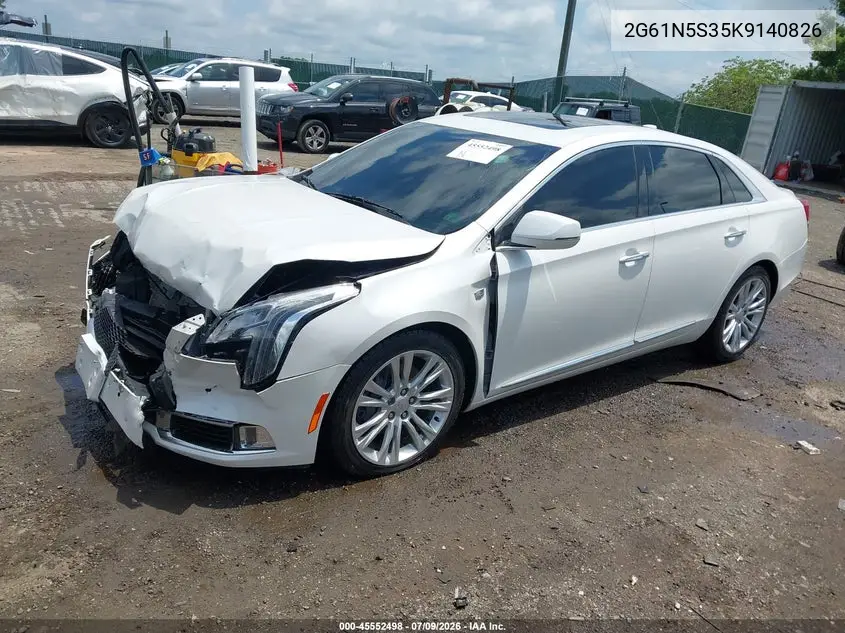 2019 Cadillac Xts Luxury VIN: 2G61N5S35K9140826 Lot: 45552498