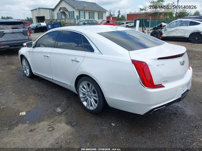 2019 Cadillac Xts Luxury VIN: 2G61N5S35K9140826 Lot: 45552498