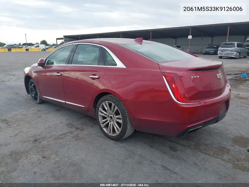 2019 Cadillac Xts Luxury VIN: 2G61M5S33K9126006 Lot: 45614627