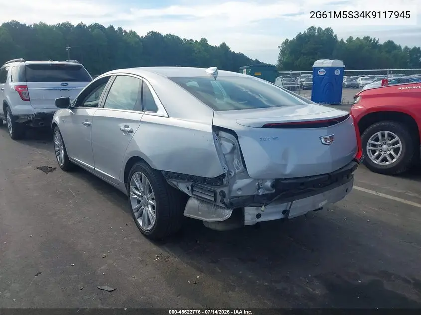 2019 Cadillac Xts Luxury VIN: 2G61M5S34K9117945 Lot: 45622776