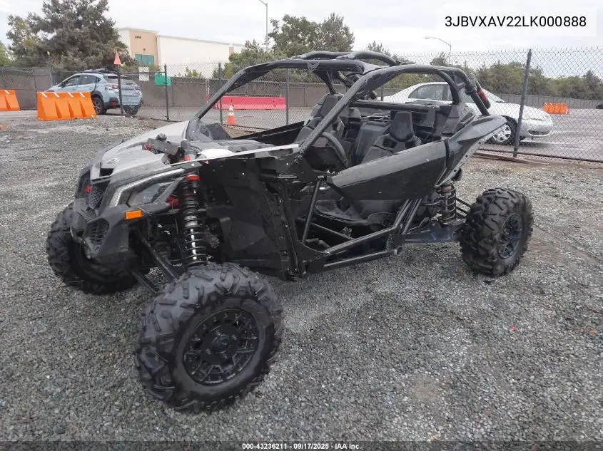 3JBVXAV22LK000888 2020 Can-Am Maverick X3 X Rs Turbo Rr