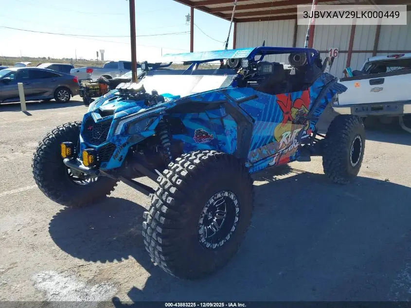3JBVXAV29LK000449 2020 Can-Am Maverick X3 X Rs Turbo Rr