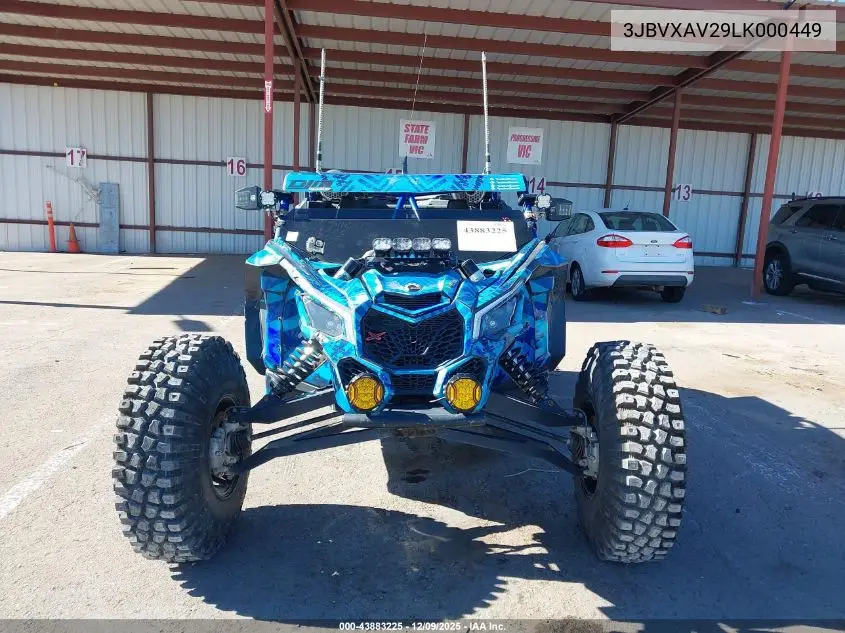 3JBVXAV29LK000449 2020 Can-Am Maverick X3 X Rs Turbo Rr