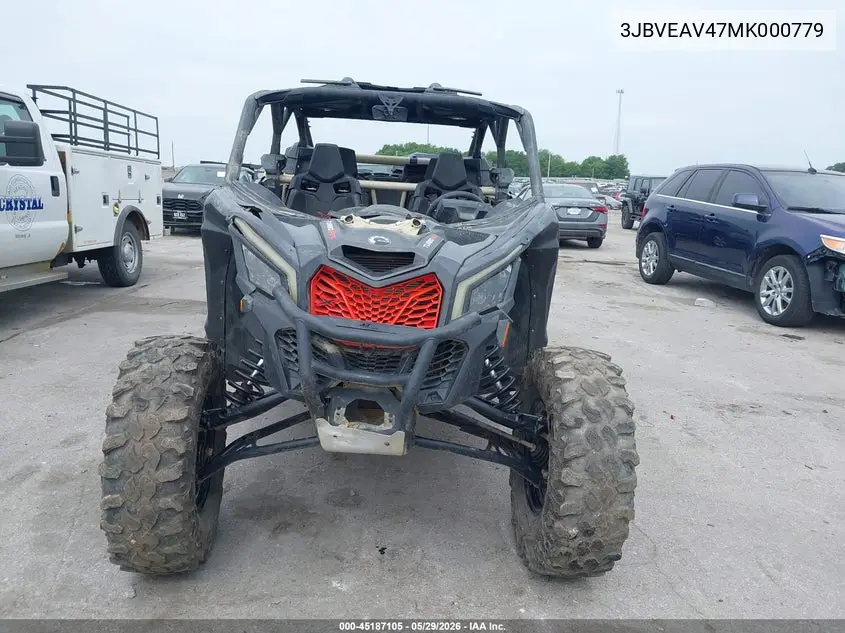 2021 Can-Am Maverick X3 Max X Ds Turbo Rr VIN: 3JBVEAV47MK000779 Lot: 45187105