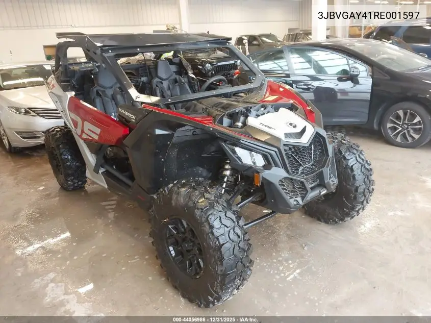 2024 Can-Am Maverick X3 Ds Turbo VIN: 3JBVGAY41RE001597 Lot: 44056986