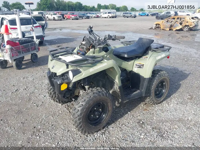 2017 Can-Am Outlander 450/450 Dps VIN: 3JBLGAR27HJ001856 Lot: 45242868