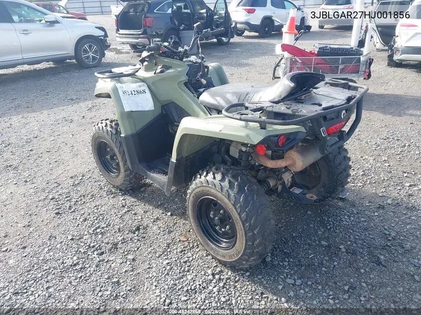 2017 Can-Am Outlander 450/450 Dps VIN: 3JBLGAR27HJ001856 Lot: 45242868