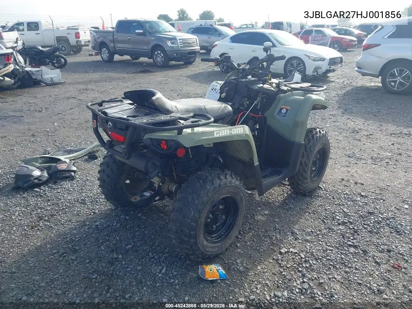 2017 Can-Am Outlander 450/450 Dps VIN: 3JBLGAR27HJ001856 Lot: 45242868