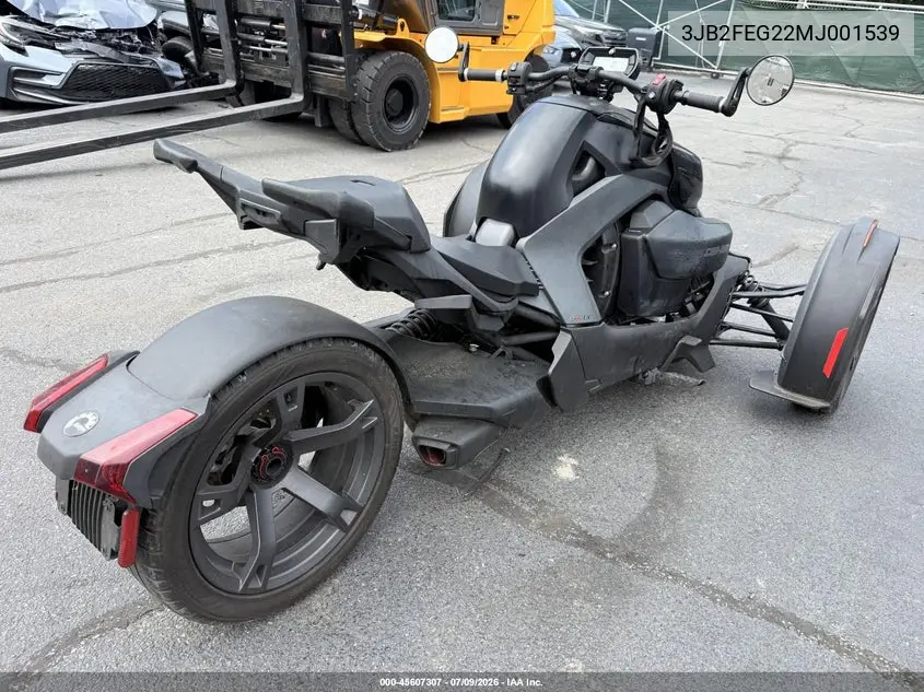 2021 Can-Am Ryker VIN: 3JB2FEG22MJ001539 Lot: 45607307